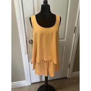 LAKE Pajamas Pointelle Short Set in Tangerine Large L SOLD OUT COLOR $88